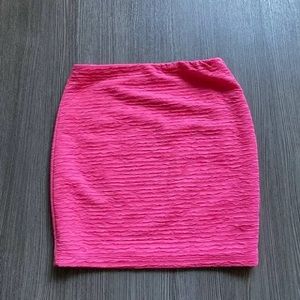 Forever 21 Pink Stretch Mini Skirt
